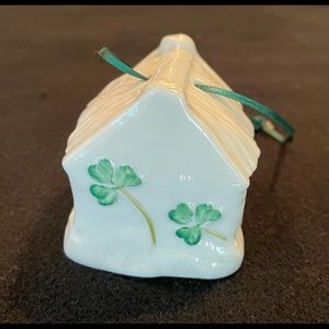 Belleek Pottery cottage ornament bell